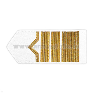 Погоны реч.фл. (жестк., галун) белые: 13 катег.