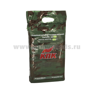 Сухпаек "КПК" (№4 УФСИН сотрудники) срок годности до 01.09.2026