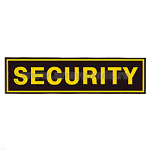 Нашивка на спину пластизол. Security