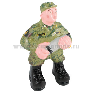 Фигурка гипсовая Артиллерист со снарядом