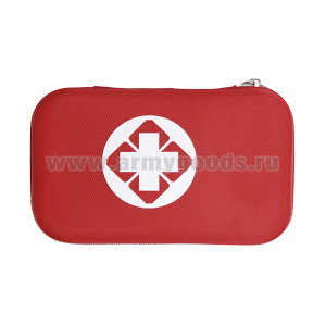 Аптечка укомпл. дорожная компактная в красном/черном органайзере