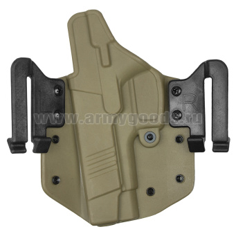 Кобура поясная под пистолет Ярыгина (ПЯ) ударопрочный полиамид (песочная)
