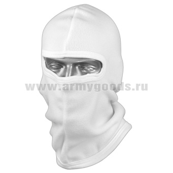 Маска флисовая (прорезь для глаз) белая