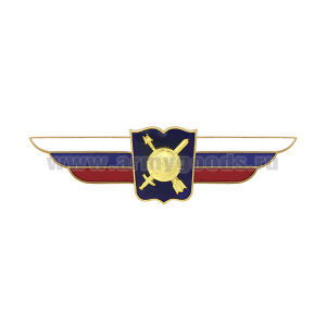 Значок мет. Должностной знак начальника высшего военного училища, проф. образоват. организации и общеобразовательной организации (РВСН)