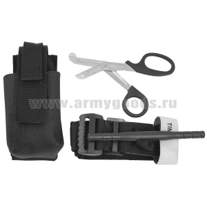 Бандаж-турникет кровоостанавливающий в наборе с тактическими ножницами