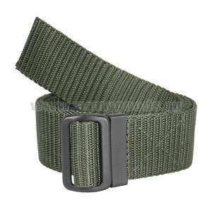 Ремень брючный тесьма (ширина 40 мм) с пряжкой полистирол оливковый