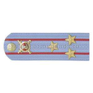 Погоны Полиции (ОВД) на голубую рубашку (без канта), укомпл. мет. фурнитурой (полковник) пластик