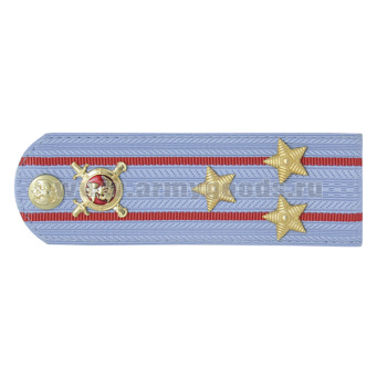 Погоны Полиции (ОВД) на голубую рубашку (без канта), укомпл. мет. фурнитурой (полковник) пластик