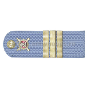 Погоны Полиции (ОВД) на голубую рубашку (без канта), укомпл. мет. фурнитурой (сержант) пластик