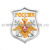 Шеврон вышит. на парад Россия ВМФ (белый фон) люрекс