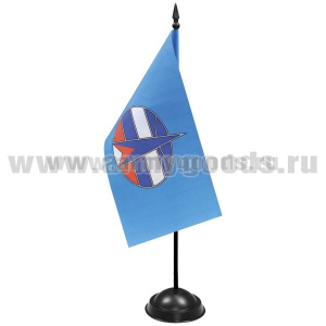 Флажок настол. на подставке (10х20 см) Космических войск РФ