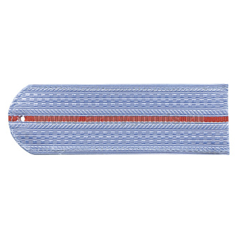 Погоны серо-голубые 1 красн. пр. без канта (Полиция (ОВД) на рубашку) нов/обр (на пластике)