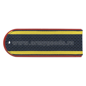 Погоны темно-синие (красн. кант) курсант. без "К" Полиция (ОВД) на пластике