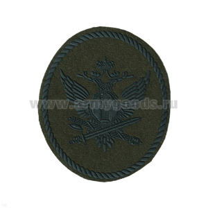 Шеврон пластизолевый Органы УИС (овал с орлом ФСИН) полевой