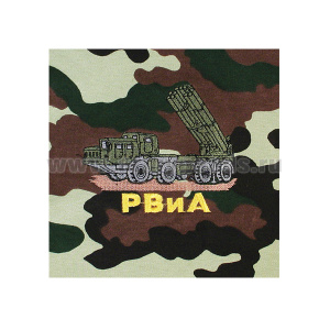 Футболка с вышивкой на груди РВиА (боевая машина) зел. КМФ