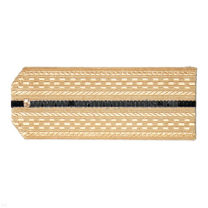 Погоны крем. 1 черн. пр.