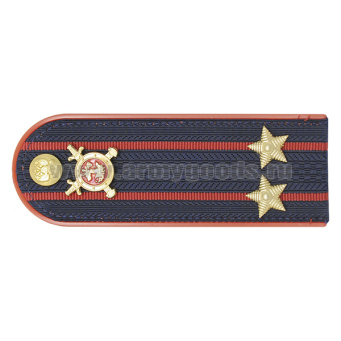 Погоны Полиции (ОВД) на китель, укомплектованные мет. фурнитурой (подполковник) пластик