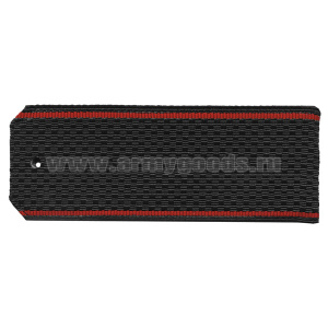 Погоны черн. красн. кант (на пластике)