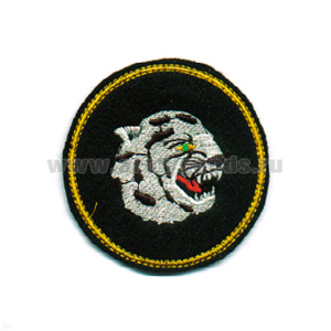 Шеврон вышит. Барс (кругл.)