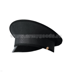 Фуражка охранника черная круглая