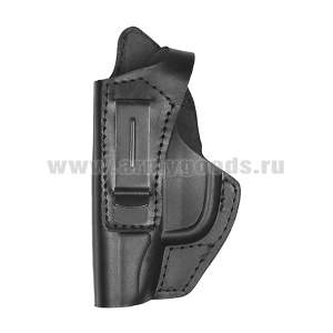 Кобура под ПМ с пружиной для скрытого ношения ПК-7 черная (ЛЕВША)
