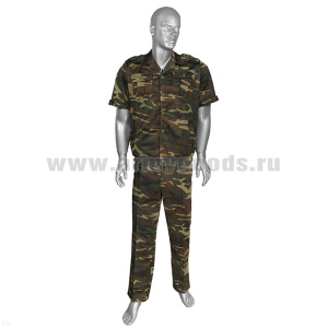 Костюм лет. Сетка (на пуг) кмф 4-хцв. зеленый (кор.рук.) р-ры с 44 по 60