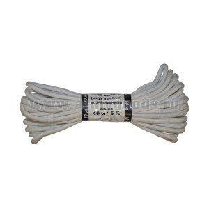 Шнур хозяйственный двойной белый 10 м С-001
