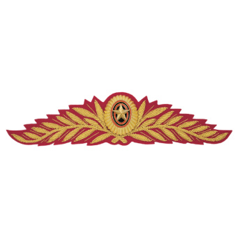 Кокарда канит. (золото 3%) ВС генеральская с 2010 г. (красный фон)