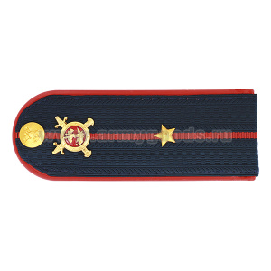 Погоны Полиции (ОВД) на китель, укомплектованные мет. фурнитурой (мл. лейтенант) пластик